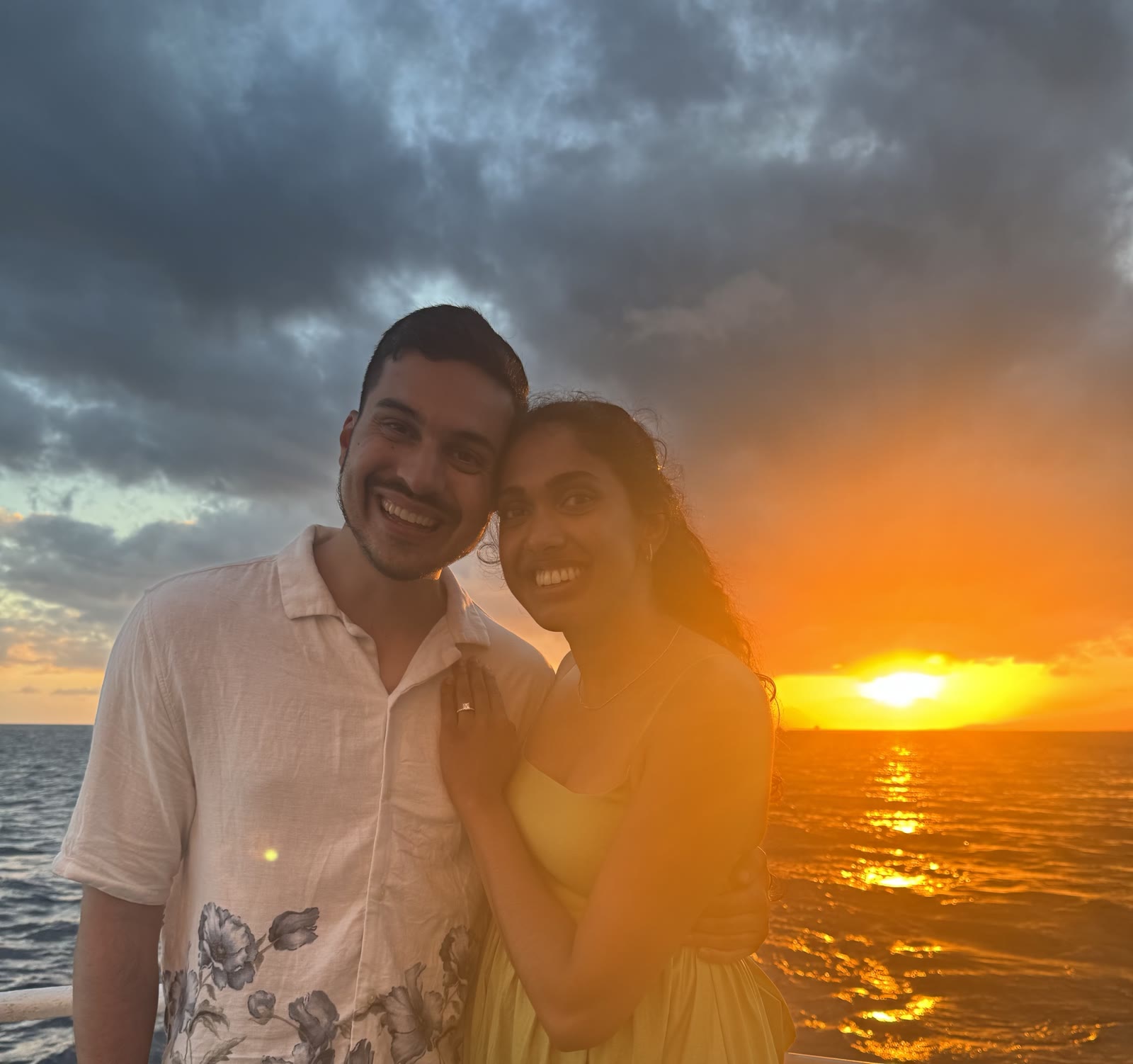 The ring, the sunset